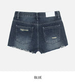 Karina Destroyed Denim Shorts