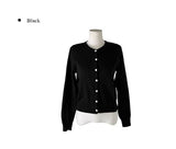 Chiran Round Simple Basic Knit Cardigan