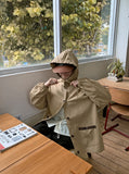 [BAONHAUS] Siven Check Color Matching Hood Field Jacket