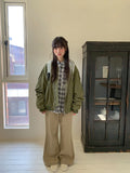 [BAONHAUS] Denin Cotton Semi-Bootcut Pants
