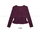 (Brushed) FLEUR FRILL CARDIGAN