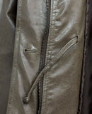 Chane Crack Leather Jacket