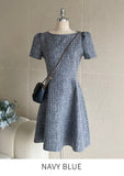 Fine Tweed Flare Mini One Piece