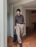 Cordrick V-neck cable knit