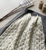 Levea Double High Neck Long Coat (Belt Set)