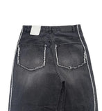 CUT-OFF WIDE DENIM
