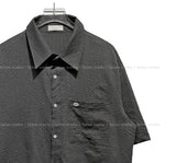 Karen Button Check Crop Short Sleeve Shirt