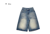 Harley Bermuda Washing Denim Pants