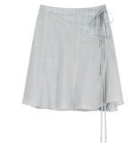 Layered Strap Flare Skirt