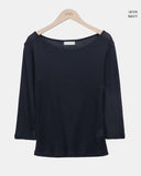 Andin Layered Tencel Three-Quarter Sleeve T-Shirt