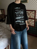 Vintage Lettering Hip-hop Tee