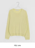 Muden Basic Color Round Neck Knit