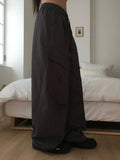 Bills Nylon Cargo Pintuck String Wide Pants