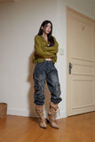 slouchy western boots