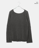 Pumi Round Neck See-Through Long Sleeve Knit