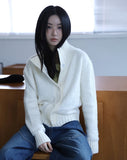Teddy Boucle Button Cardigan