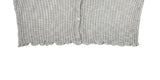 Band Punching Rib V-Neck Cardigan