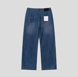 Pura Pintuck Strap Denim Pants