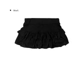 Rack Tiered Frill Mini Skirt