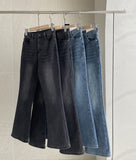 Andanti Brushed Washed Bootcut Denim Pants Basic