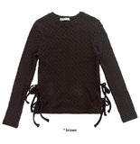 KNOTTY STRAP KNIT TOP