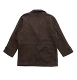 POCKET SUEDE HALF COAT