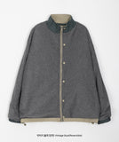 [BAONHAUS] Two-ton color reversible fleece jacket