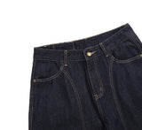 RAW CURVE STITCH DENIM
