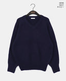 [Wool 10] Dabur Lambs Wool V-neck Knit