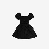 Webit Shirring Puff Dress