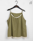 Supul Vintage Layered Lace Strap Sleeveless