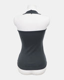 [Sleeveless SET/Layered] Hamin Halter Waffle Off-Shoulder Sweatshirt