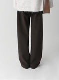 High-Waist Banding Slacks Pants