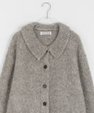 [BAONHAUS] Poriri Boucle Collar Bokashi Wool Cardigan