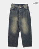 Seyou Backpoint Adjust Washed Denim Pants