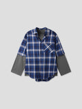 Double Layered Checked Shirt