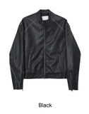 Fez Vintage Washing Leather Jacket