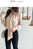 Rieven Satin Tie Blouse