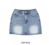 [U-DENIM/Special Product] Keto Washing Denim Mini Skirt