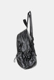 Casual metal glossy backpack