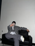 Checker Fleece Quilted Jumper