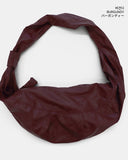 Pick Wrinkle Leather Big Cross Shoulder Bag