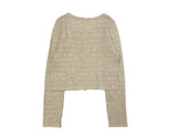 Habu Punching Sleeveless Cardigan Set