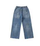 Nippen Damaged Wide Denim Pants