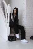 zipper chain shoulder bag