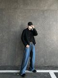 Oil Washed Wide Denim