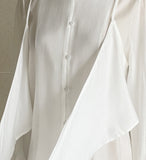 Mito Shirred Layered Wrap Blouse