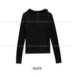 Lighty Half Zip-Up Slim Hoodie