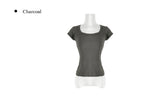 Thes Square Neck Daily Soft Short Sleeve T-Shirt