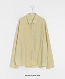[unisex] Afugo Linen See-through Over Shirt